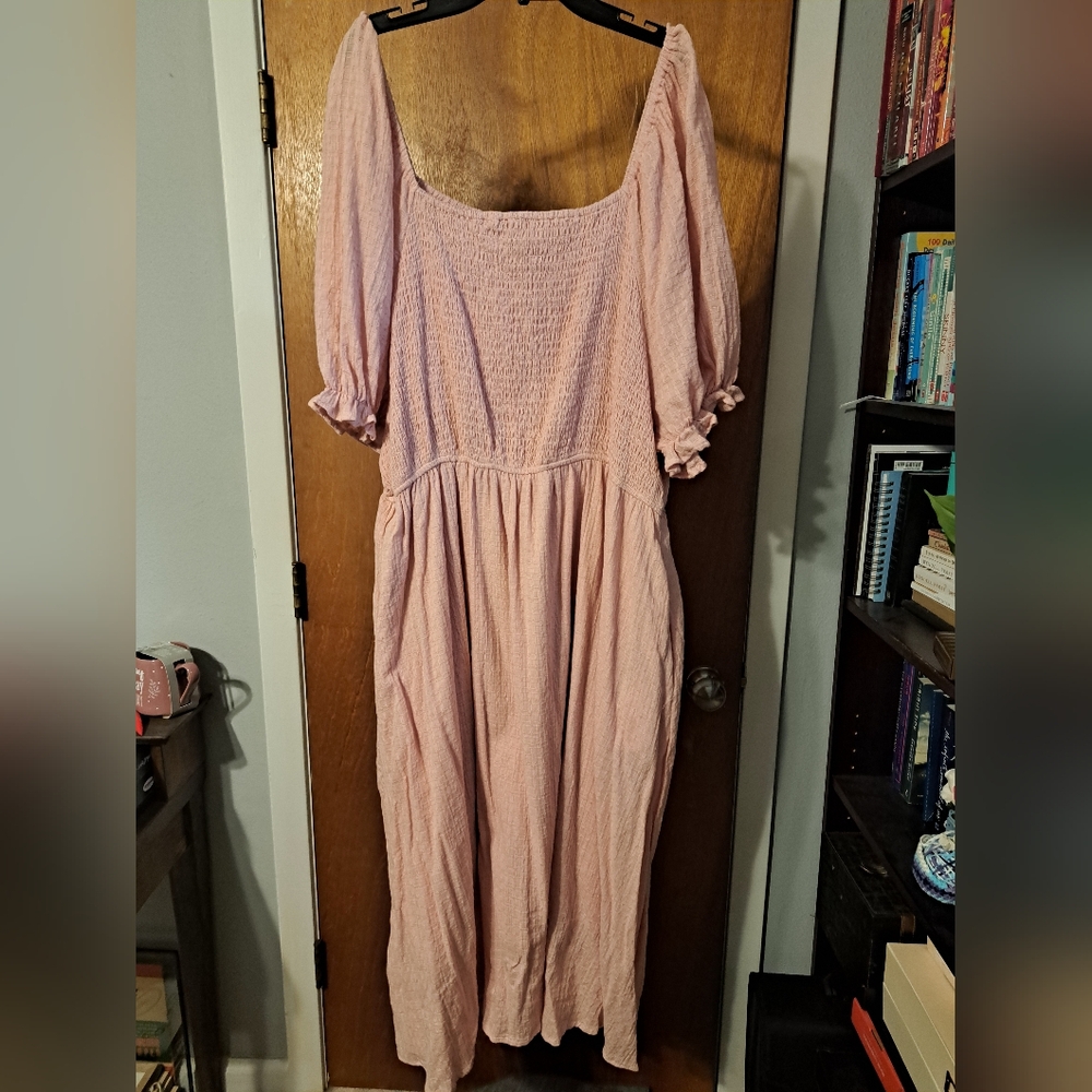 Pink Maxi Dress - Plus